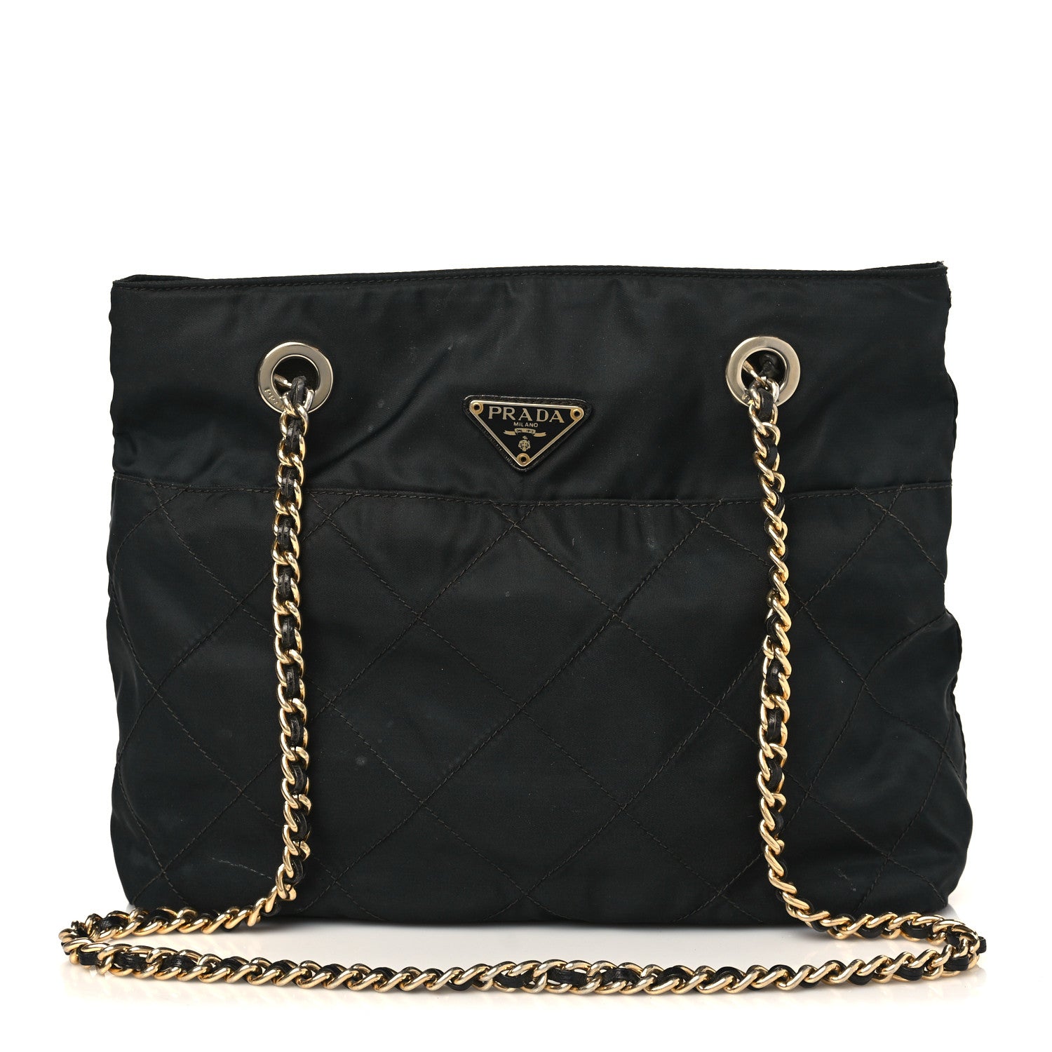 Prada Nylon Tessuto Impuntu Quilted Tote Black 1 of 8