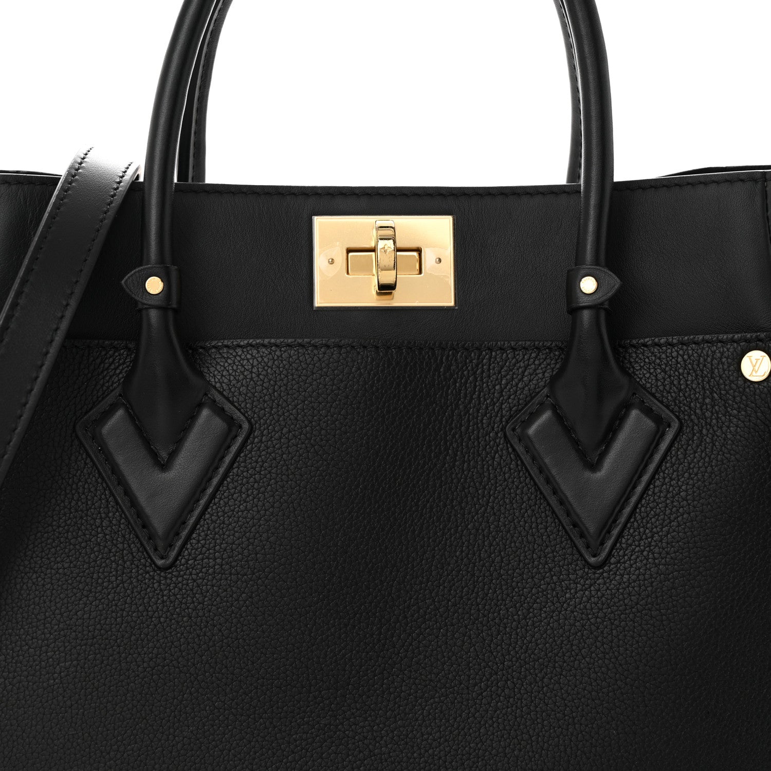 Louis Vuitton Calfskin Monogram Tufting On My Side Black 7 of 12