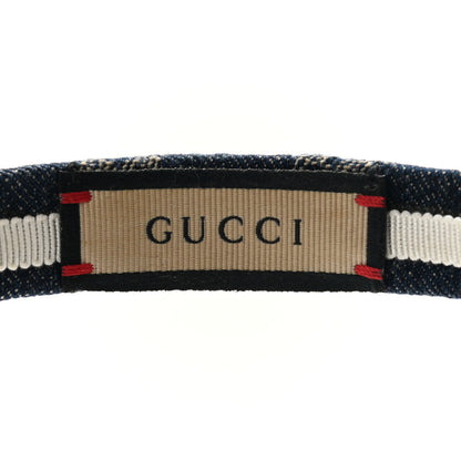 Gucci Denim Monogram Headband 4 of 5