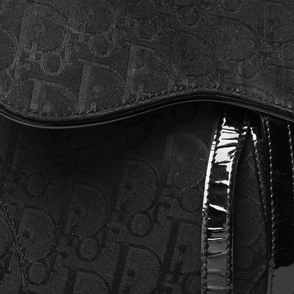 Christian Dior Monogram Saddle Bag Black 7 of 10