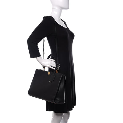 Balenciaga Calfskin Le Dix Soft Cabas M Shoulder Bag Black 2 of 11