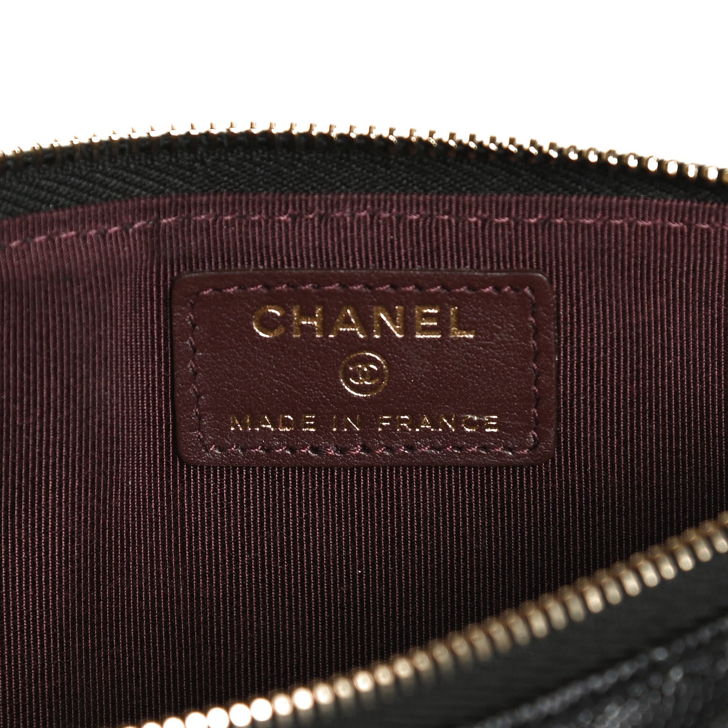 Chanel Caviar Quilted Classic Flat Wallet Pouch Black 6 of 10