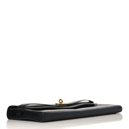 Hermes Swift Kelly Cut Clutch Pochette Black 4 of 7