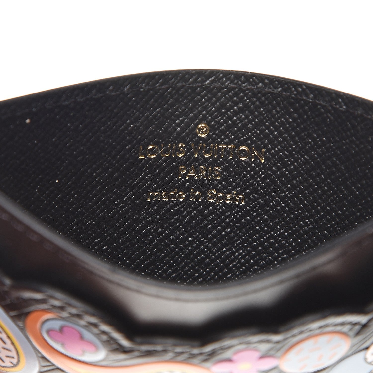 Louis Vuitton Epi Flower Remix Card Holder Black 5 of 6