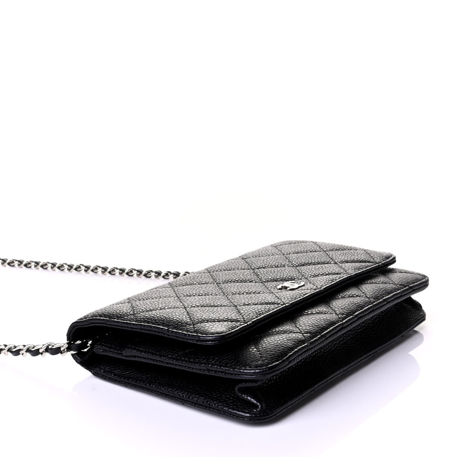 Chanel Caviar Quilted Wallet On Chain WOC Black 3 of 5