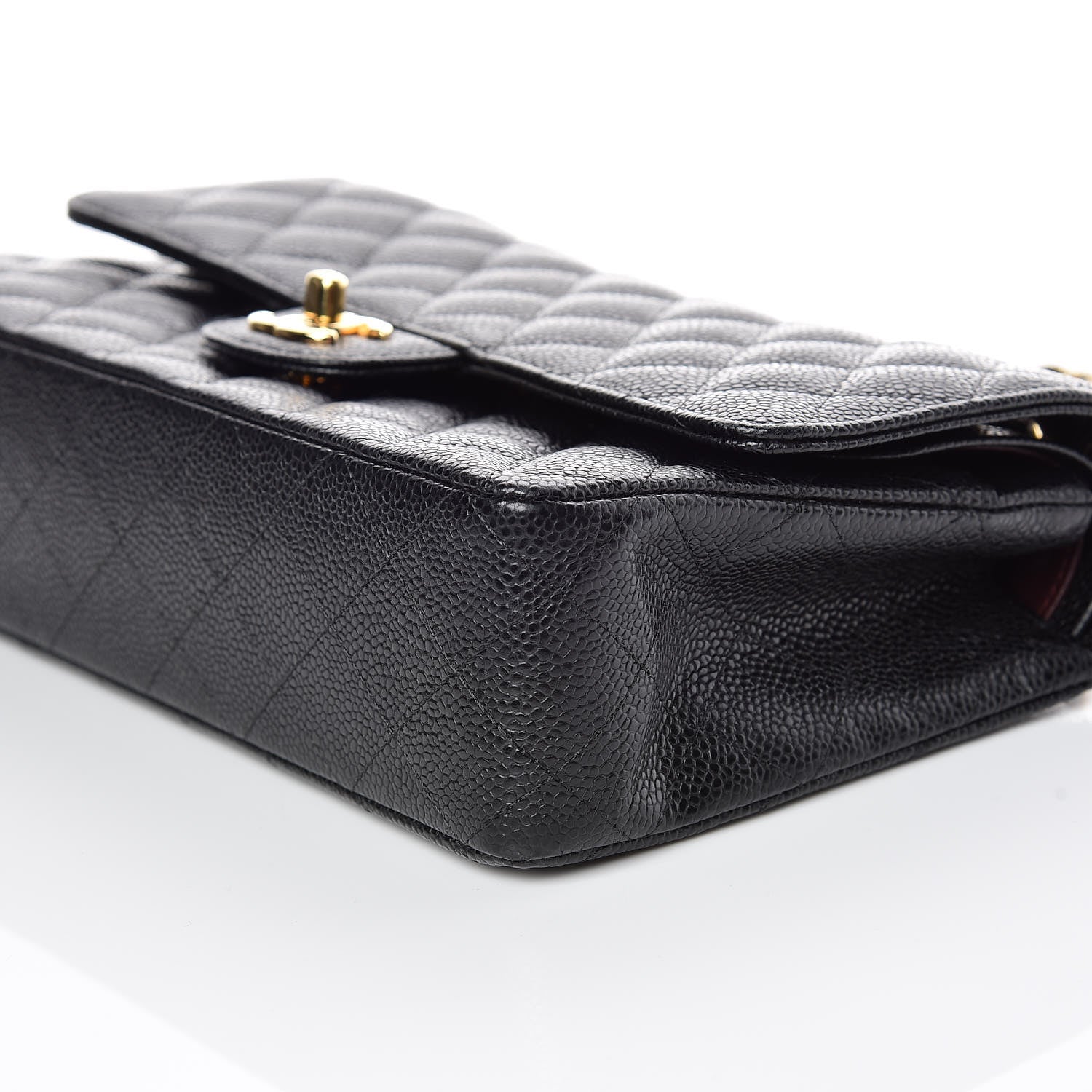 Chanel Caviar Quilted Medium Double Flap Black 6 of 10