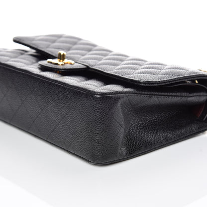 Chanel Caviar Quilted Medium Double Flap Black 6 of 10