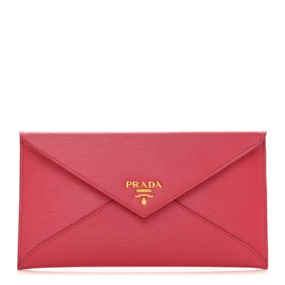 Prada Vitello Move Envelope Wallet Ibisco 1 of 7