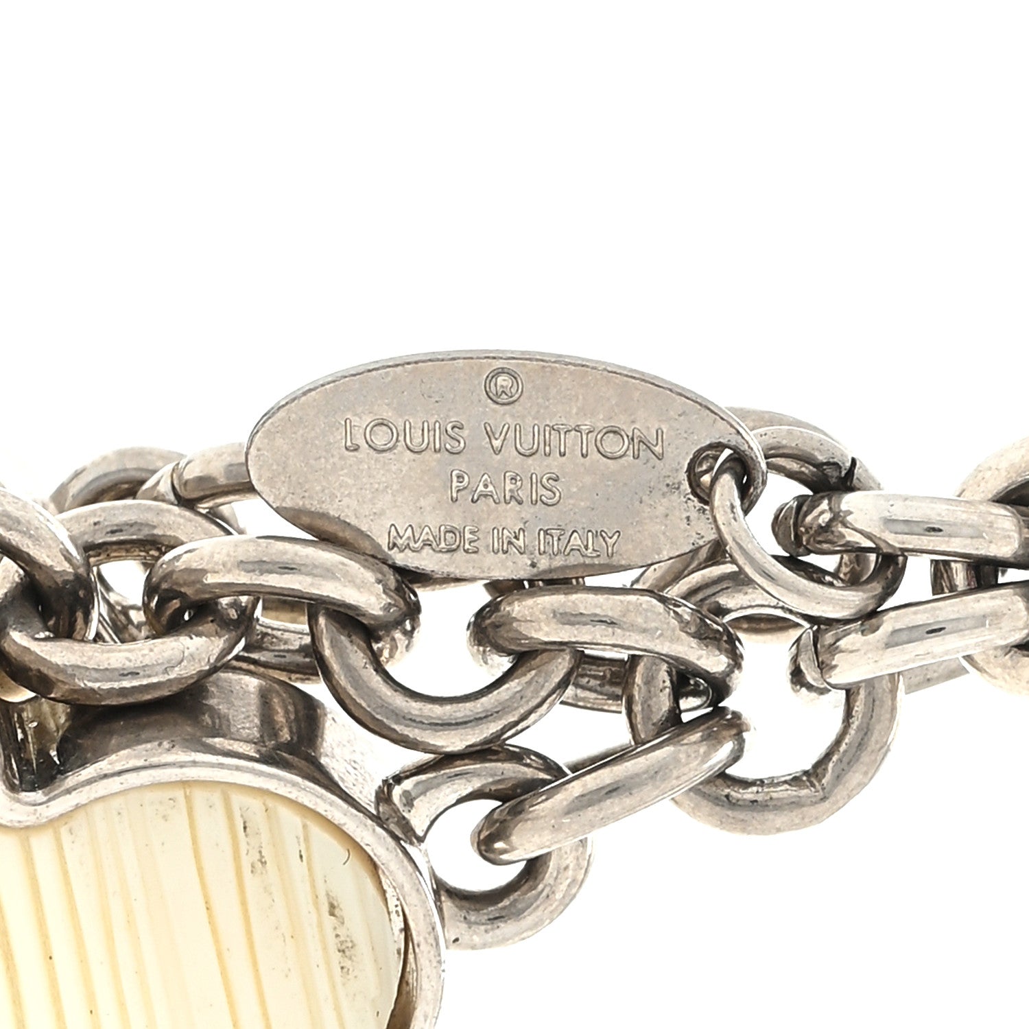 Louis Vuitton Fleur d Epi Bag Charm Ivory 3 of 3