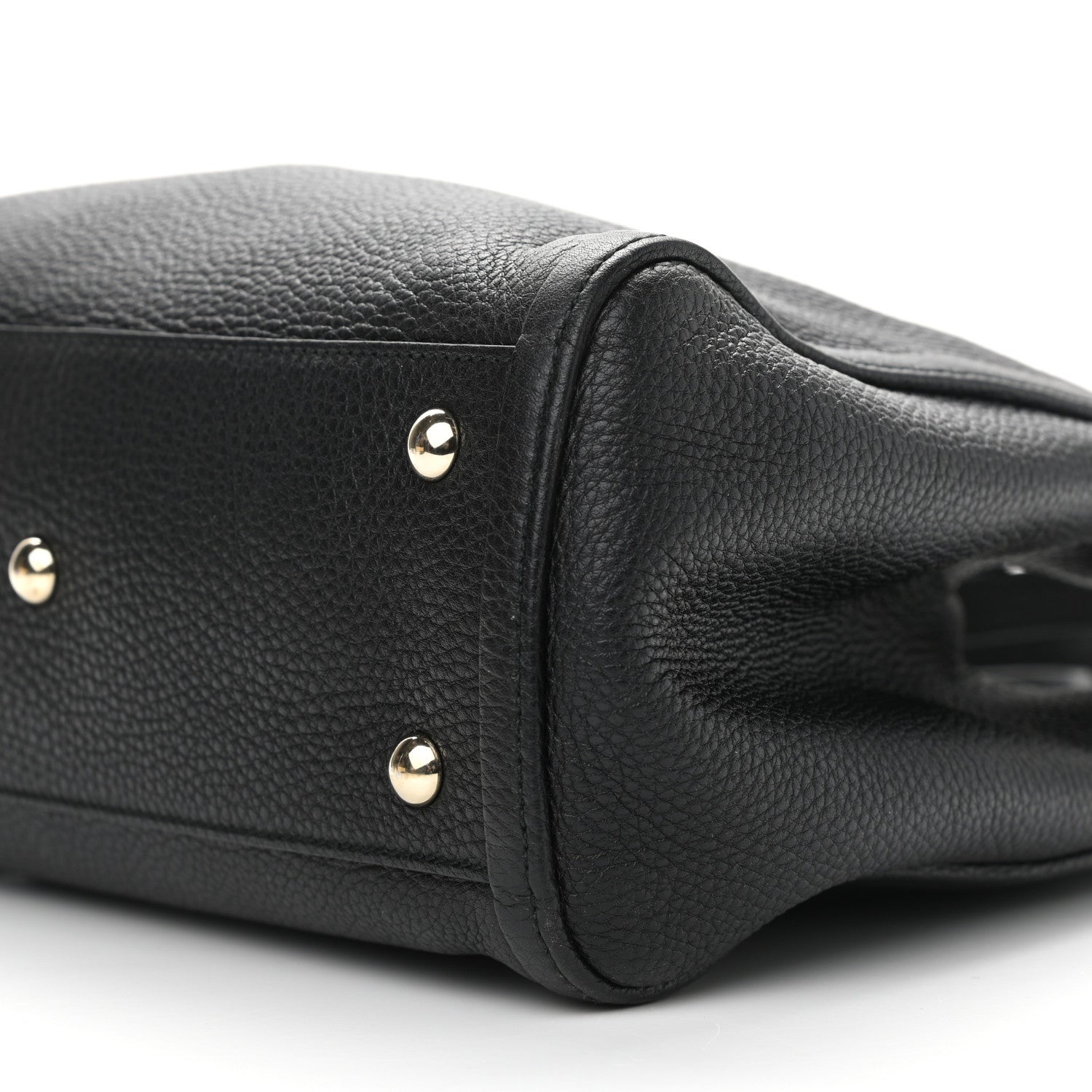 Gucci Pebbled Calfskin Small Soho Shoulder Bag Black 10 of 11