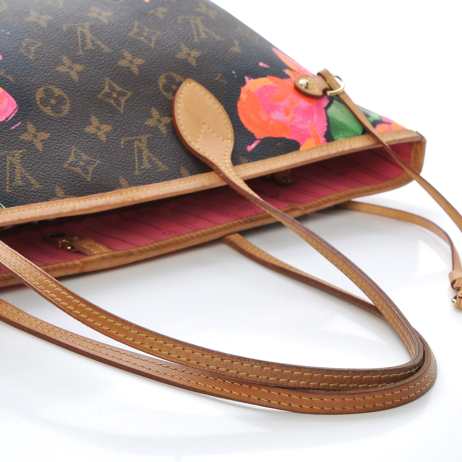 Louis Vuitton Monogram Roses Neverfull MM 15 of 17