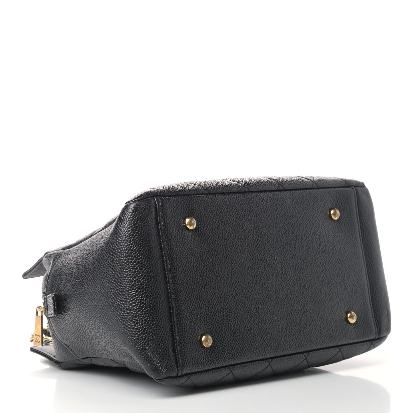 Caviar Quilted Petit Timeless Tote PTT Black