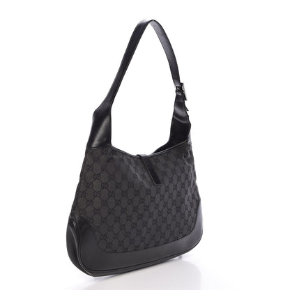 Gucci Monogram Jackie O Hobo Black 4 of 12