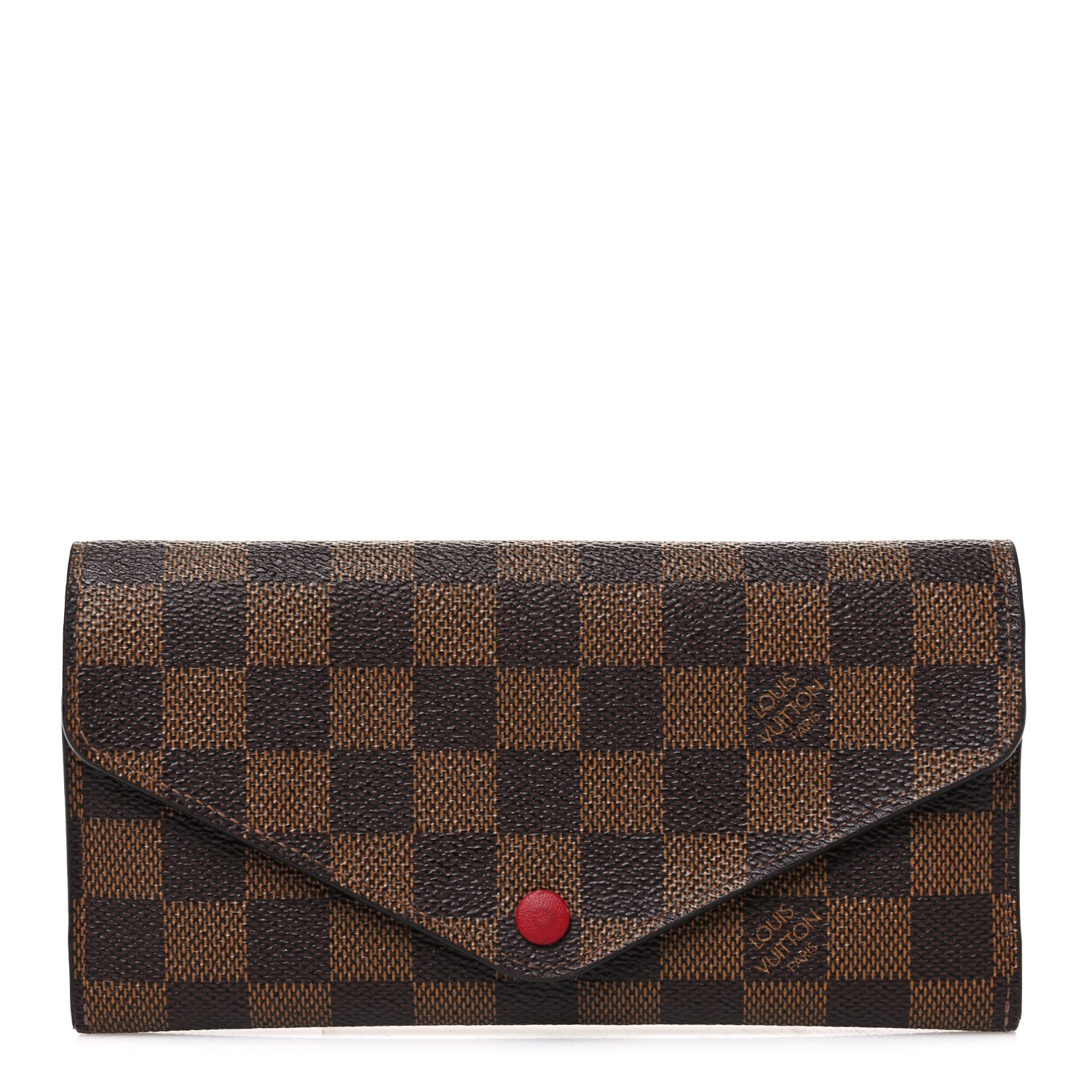 Louis Vuitton Damier Ebene Josephine Wallet Red 1 of 9