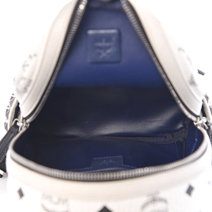MCM Visetos Side Stud Mini Stark Backpack White 4 of 10