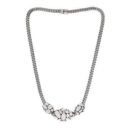 John Hardy Sterling Silver Kali Elliptical Bead Trio Necklace 2 of 3