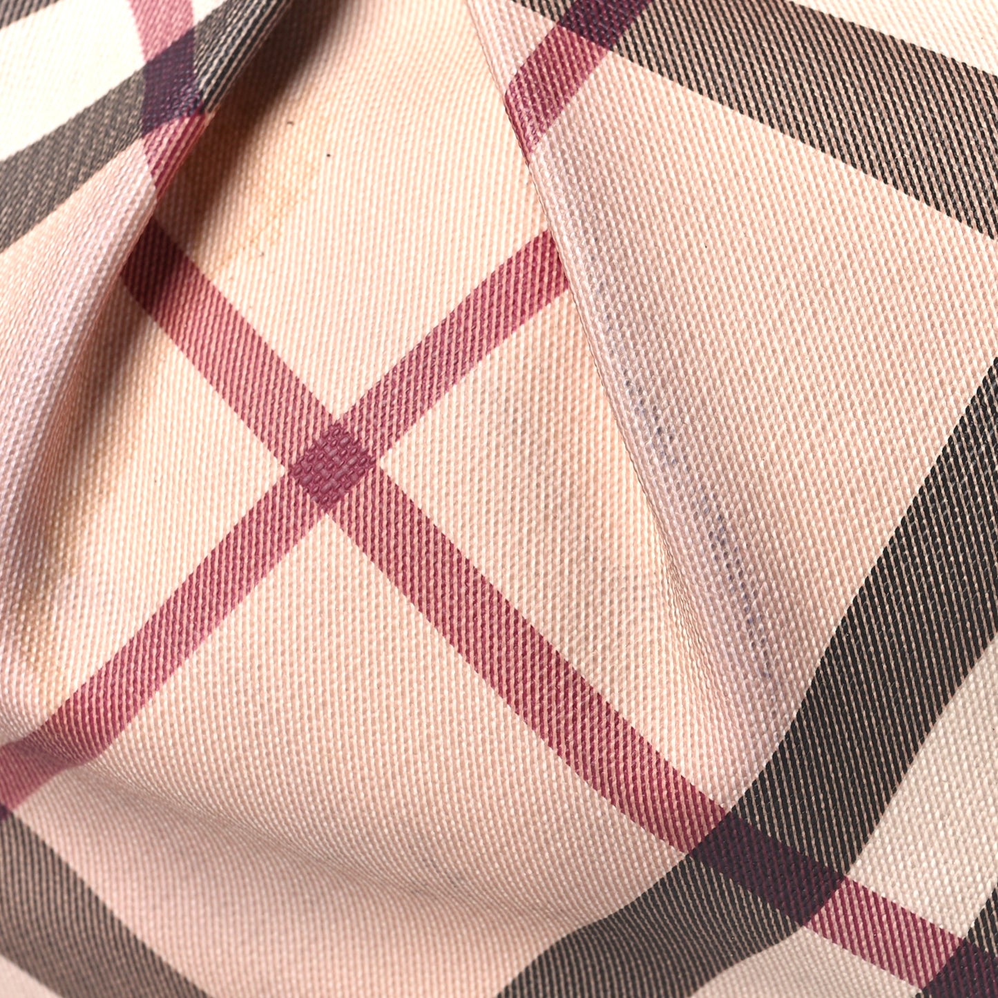 Metallic Nova Check Patent Hobo Pewter