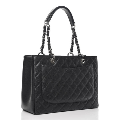 Chanel Caviar Quilted Grand Shopping Tote GST Black 3 of 9