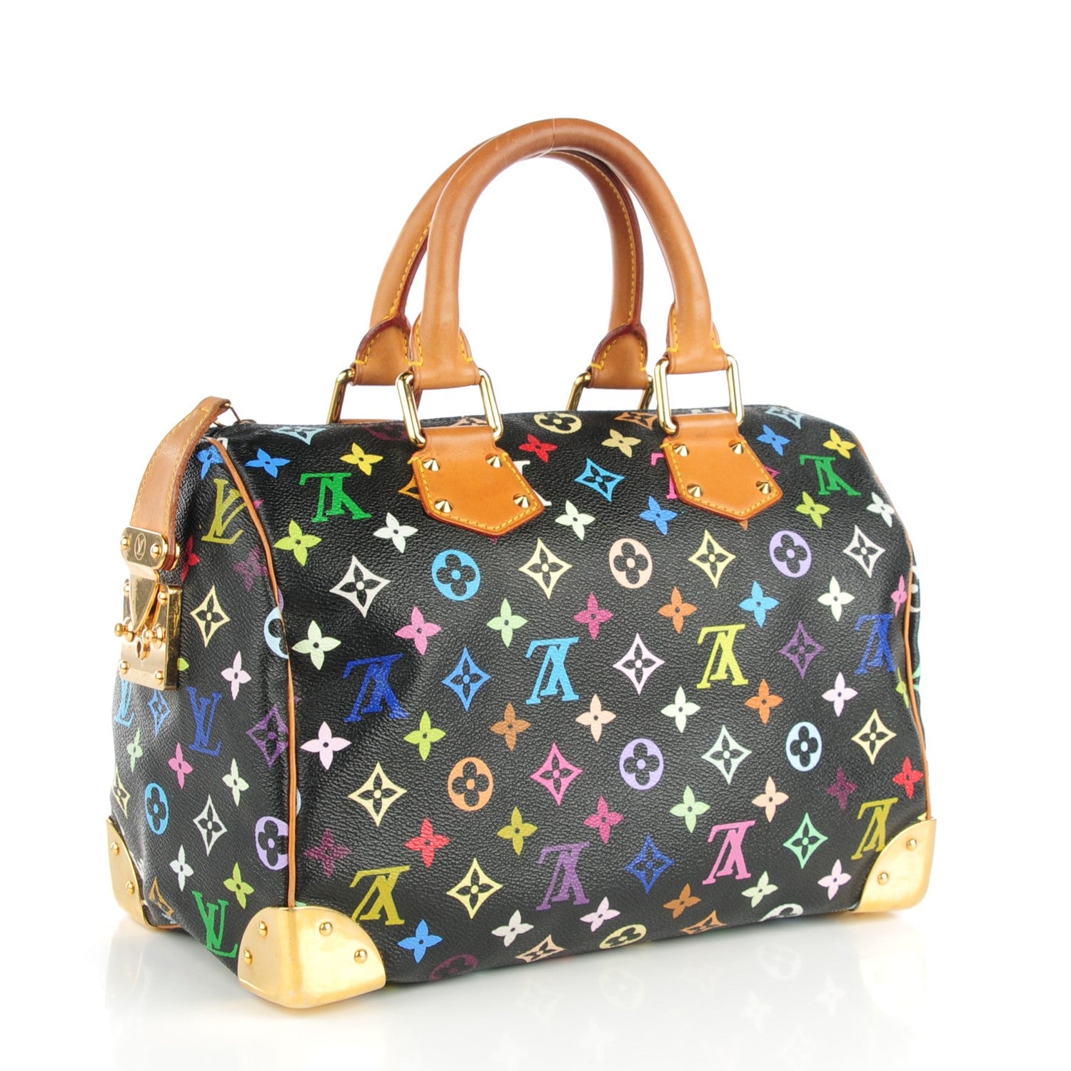 Louis Vuitton Monogram Multicolor Speedy 30 Black 3 of 13