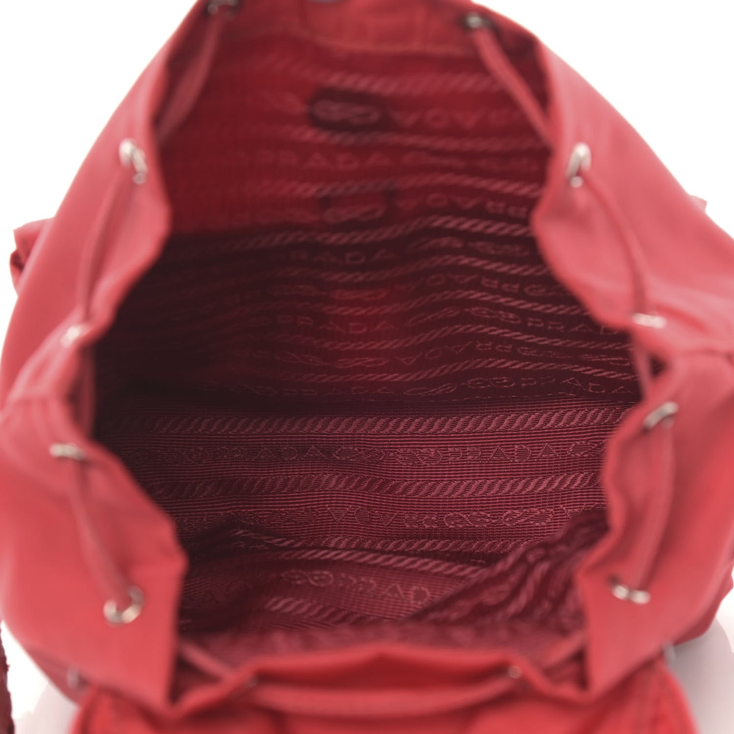 Nylon Vela Mini Crossbody Backpack Rosso