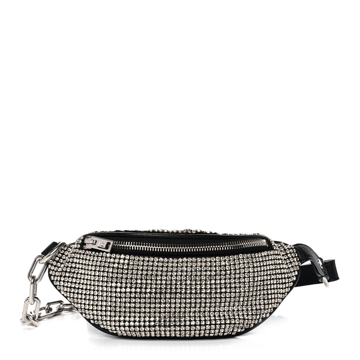 Alexander Wang Rhinestone Mesh Mini Attica Belt Bag Black 1 of 12
