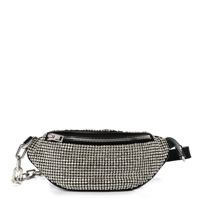 Alexander Wang Rhinestone Mesh Mini Attica Belt Bag Black 1 of 12