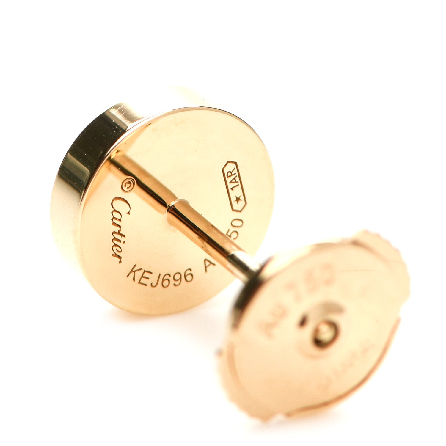 Cartier 18K Yellow Gold LOVE Earrings 5 of 5