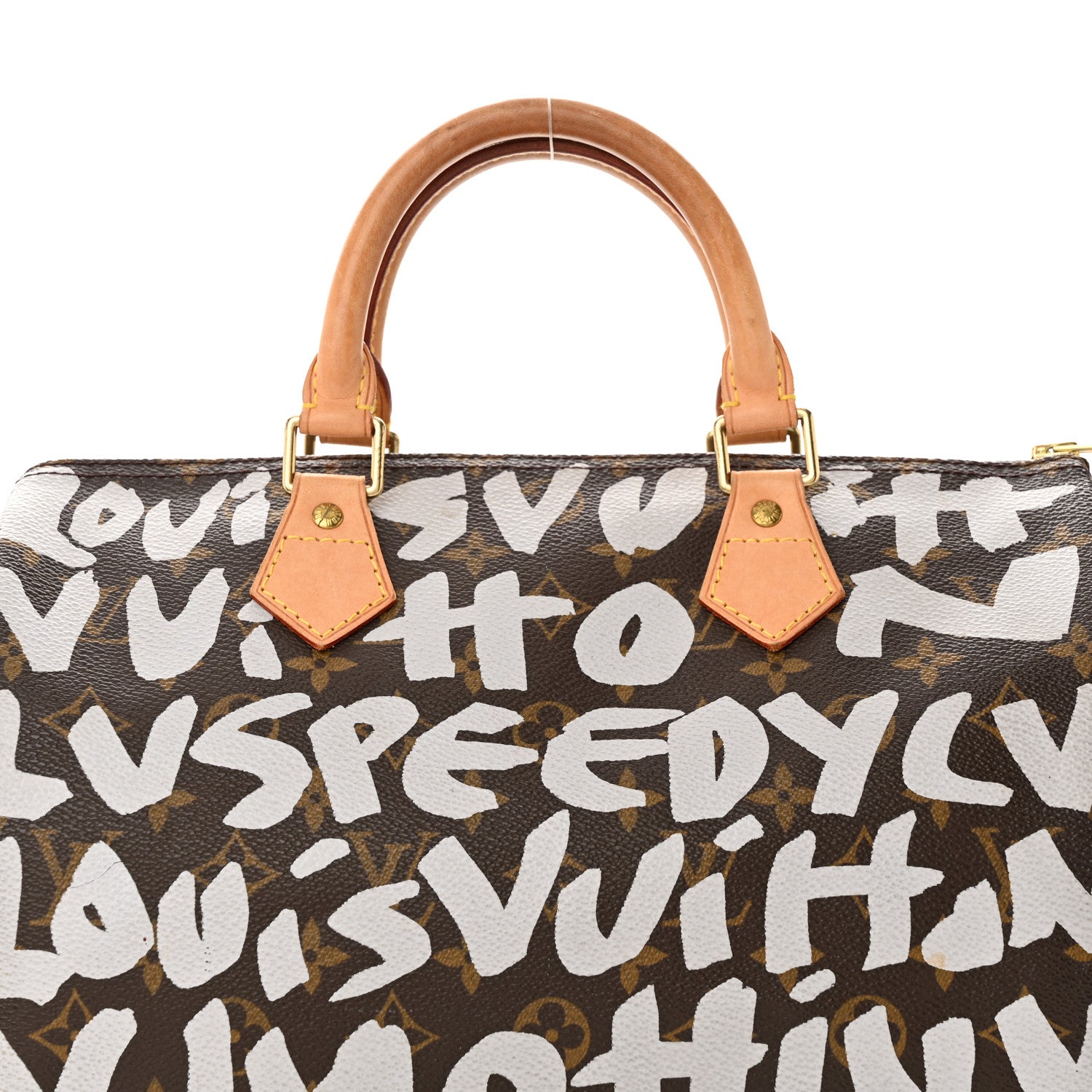 Louis Vuitton Monogram Graffiti Speedy 30 Silver 9 of 27