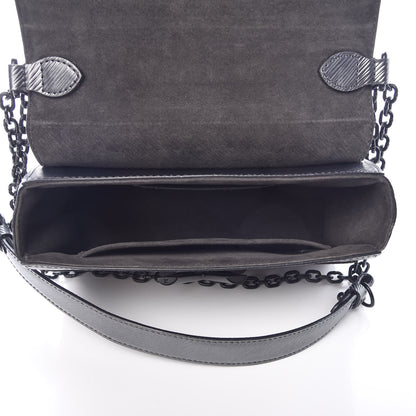 Louis Vuitton Epi Patent Twist Shoulder Bag MM Anthracite Nacre 5 of 16