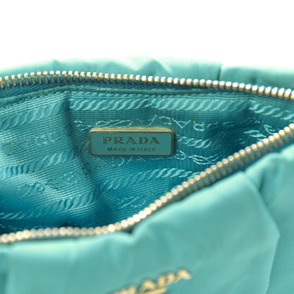 Prada Tessuto Nylon Wristlet Clutch Turchese 6 of 10