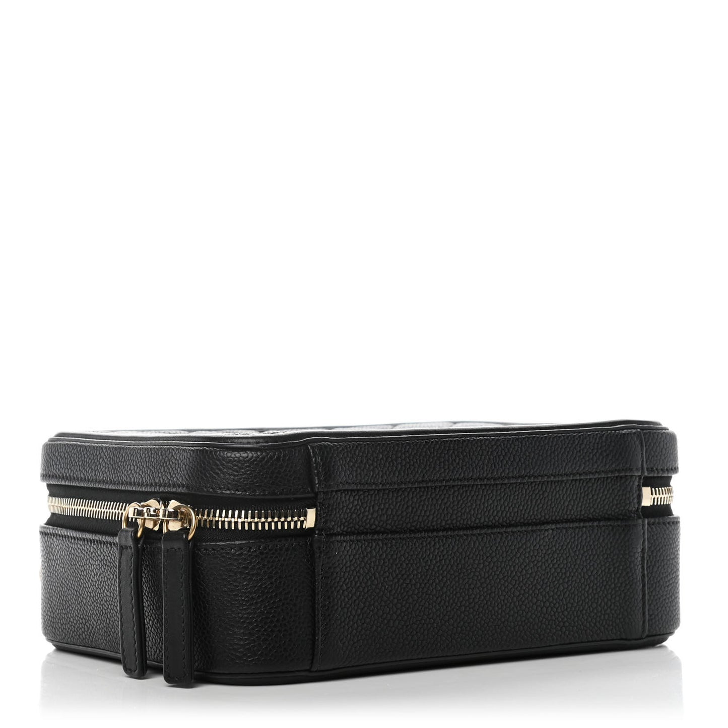 Caviar Quilted Medium CC Filigree Vanity Case Black