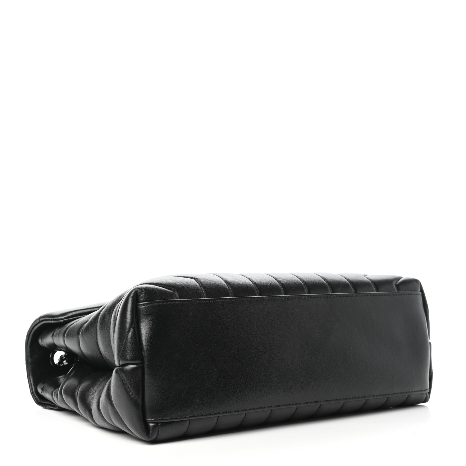 Saint Laurent Calfskin Y Quilted Monogram Medium Loulou Chain Satchel Black 4 of 9