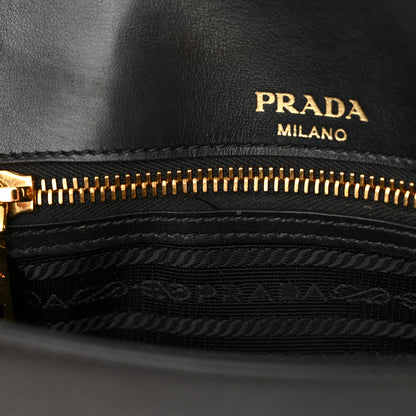 Prada Saffiano Flap Shoulder Bag Black 11 of 13