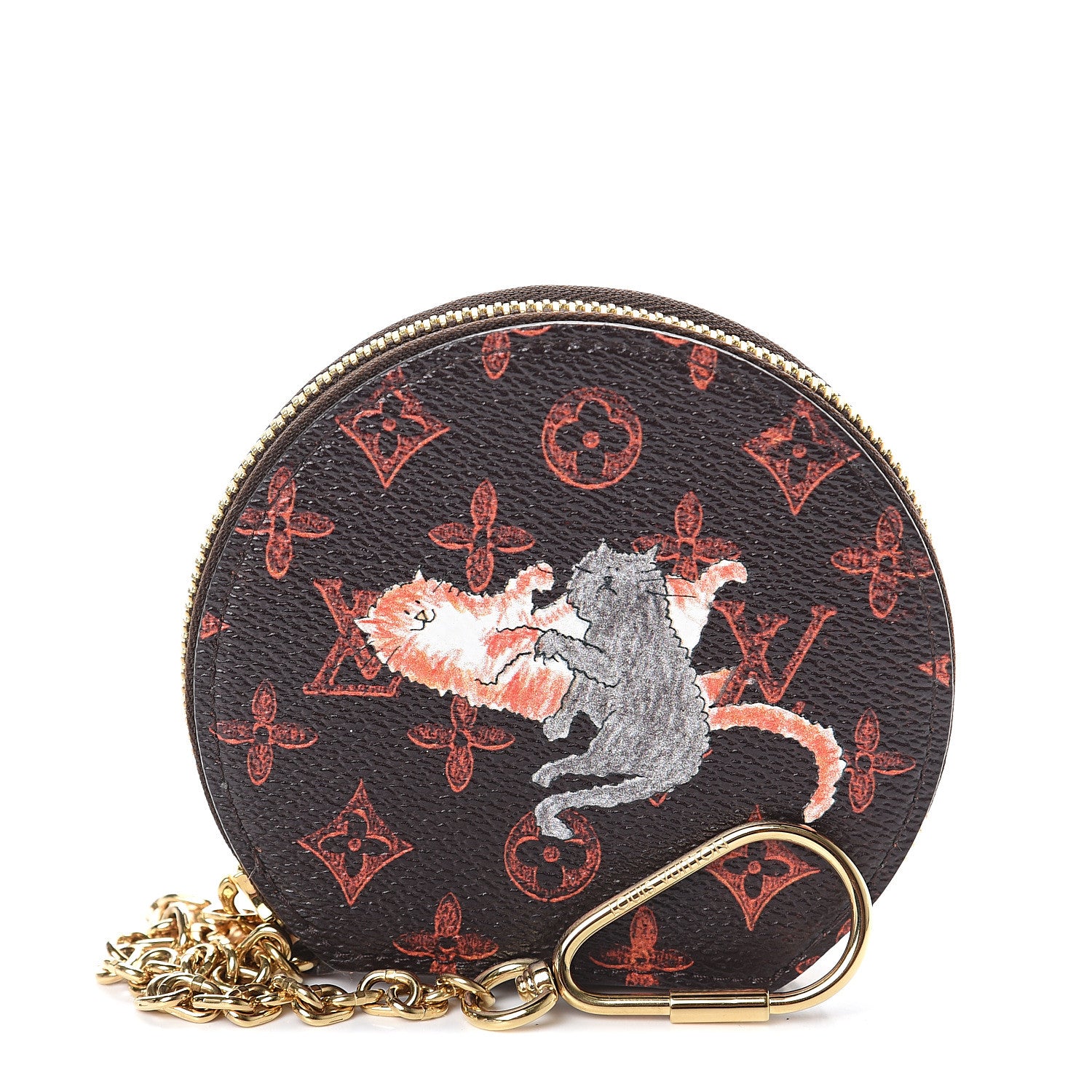 Louis Vuitton Calfskin Catogram Micro Boite Chapeau Marron 1 of 5
