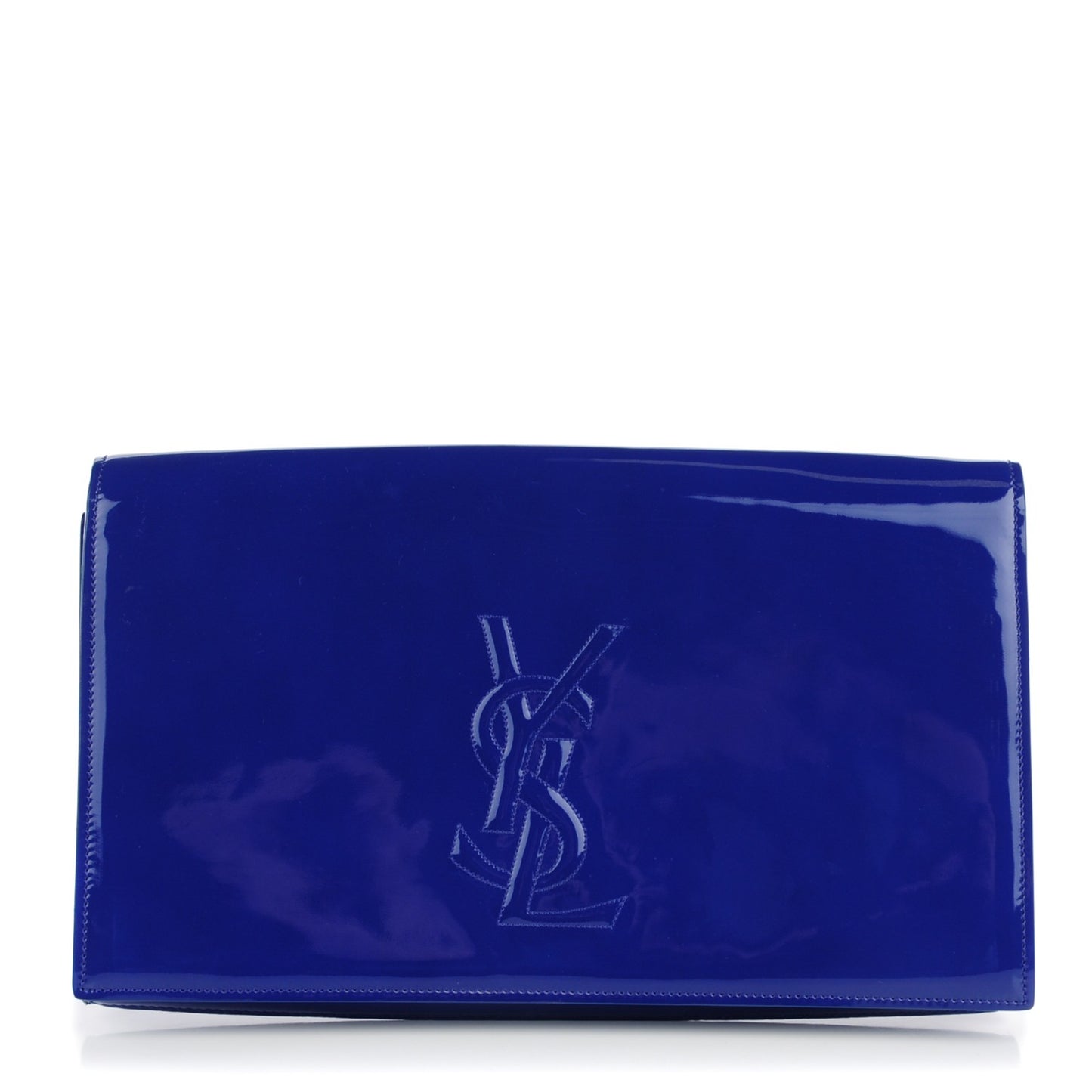 Patent Large Belle De Jour Clutch Royal Blue