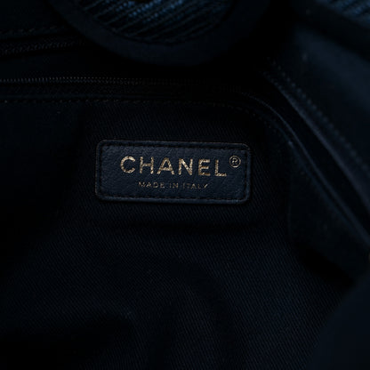Chanel Denim Medium Deauville Tote Dark Blue 5 of 12