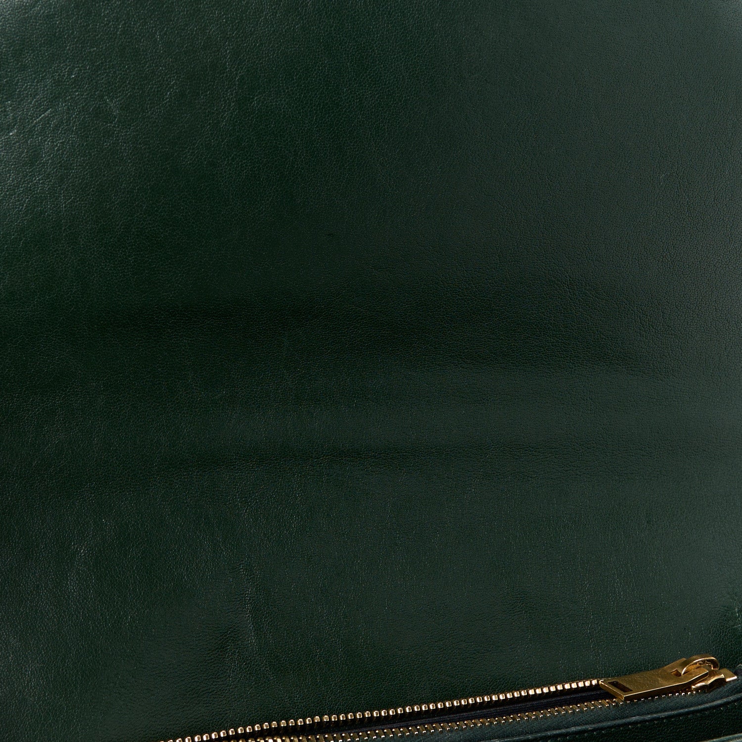 Saint Laurent Sheepskin Matelasse Chevron Monogram Large College Satchel Dark Green 12 of 15