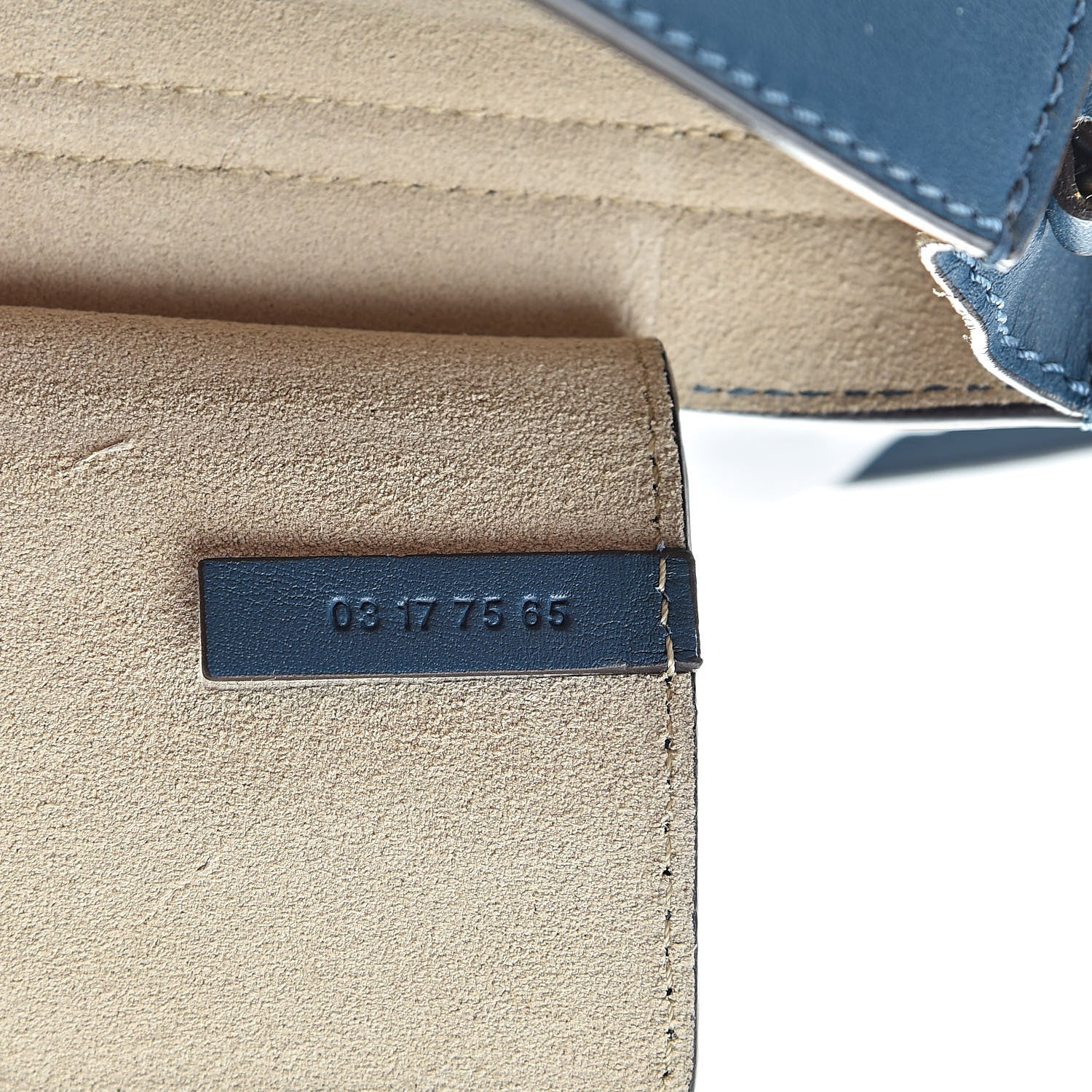 Chloe Suede Calfskin Mini Faye Shoulder Bag Majolica Blue 7 of 11