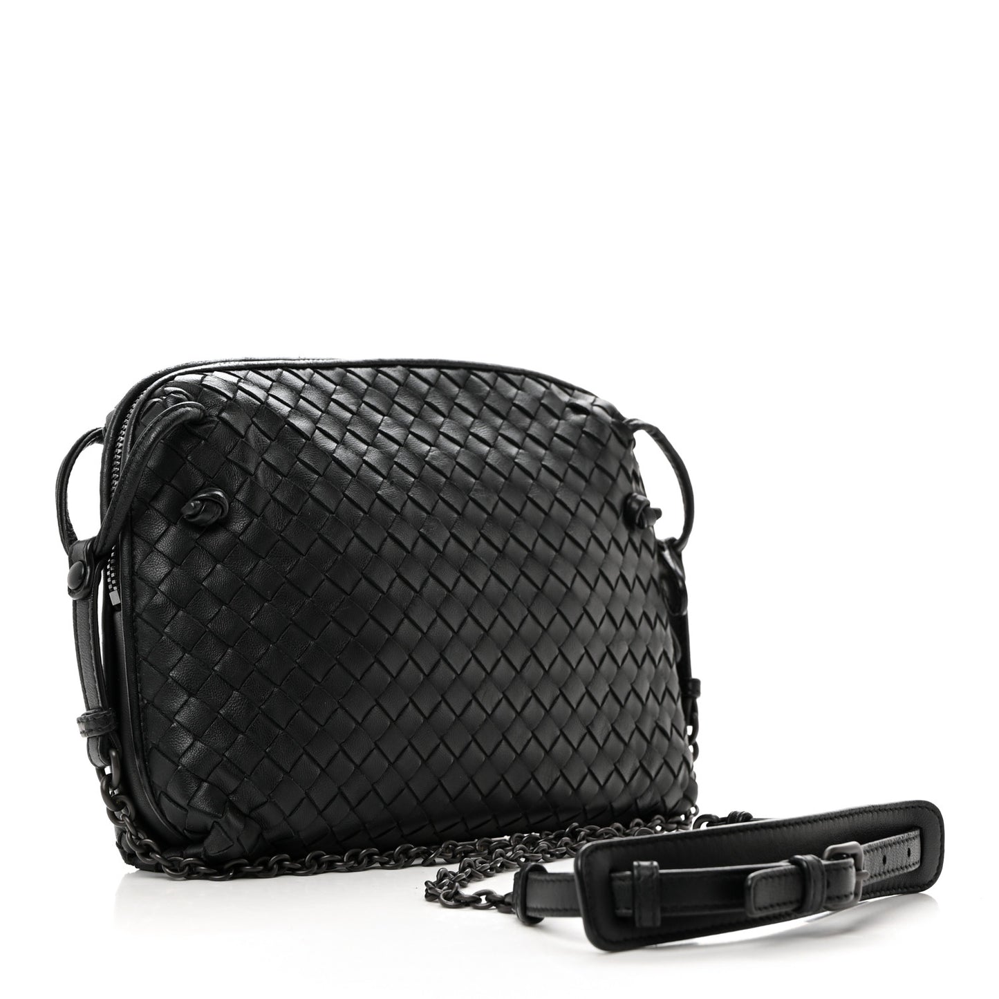 Nappa Intrecciato Nodini Bag Black