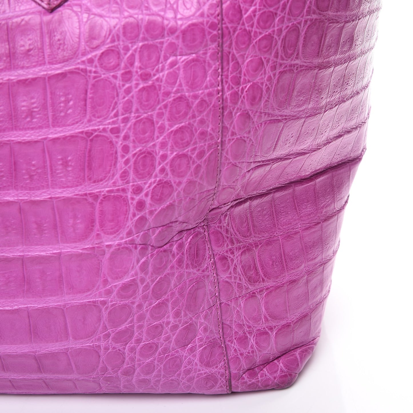 Crocodile Convertible Shopper Tote Purple
