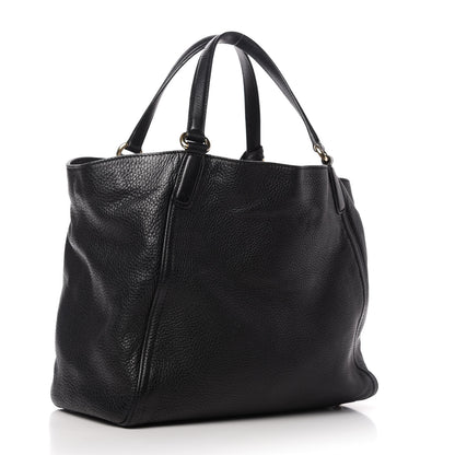 Gucci Pebbled Calfskin Medium Soho Shoulder Bag Black 3 of 10