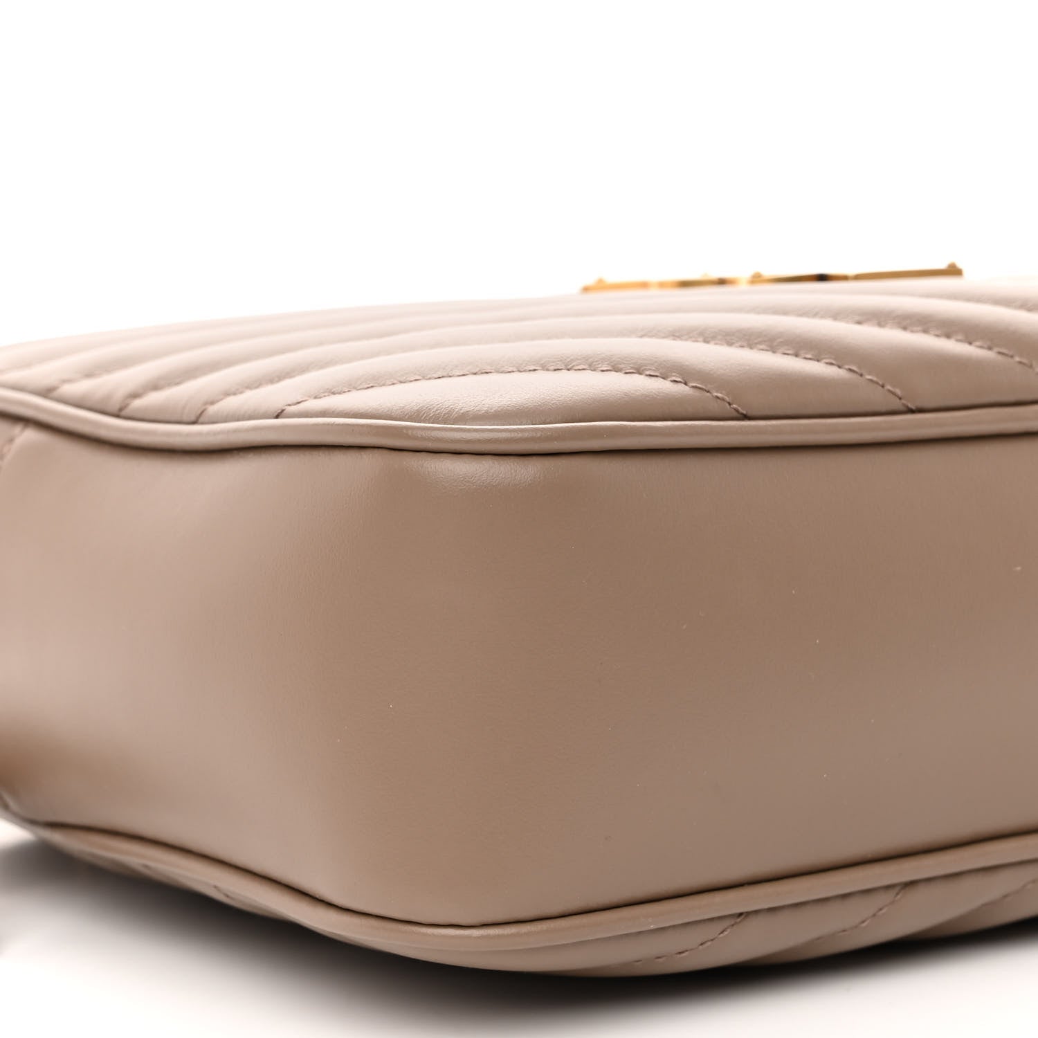 Saint Laurent Calfskin Matelasse Monogram Lou Camera Bag Greyish Brown 8 of 10