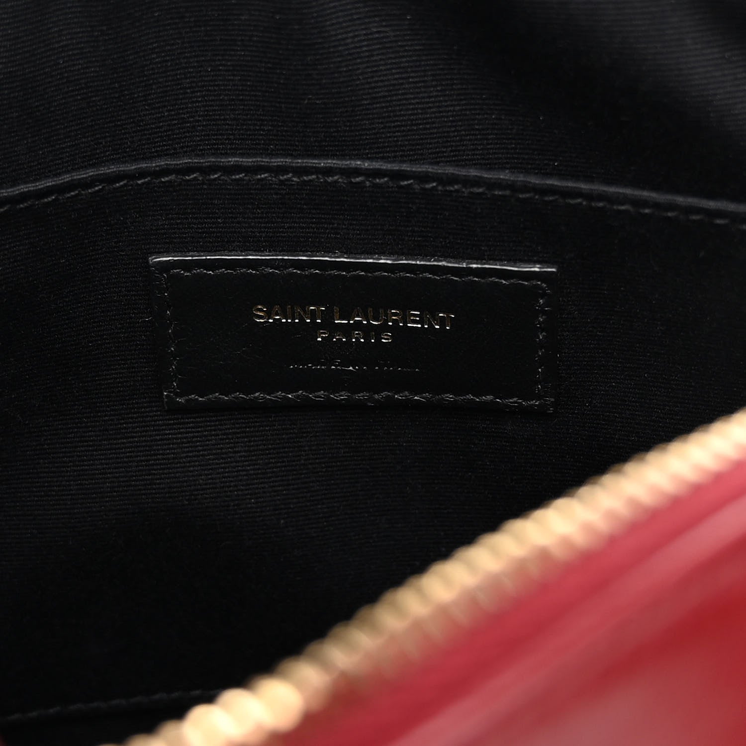 Saint Laurent Calfskin Matelasse Monogram Lou Camera Bag Red 6 of 10