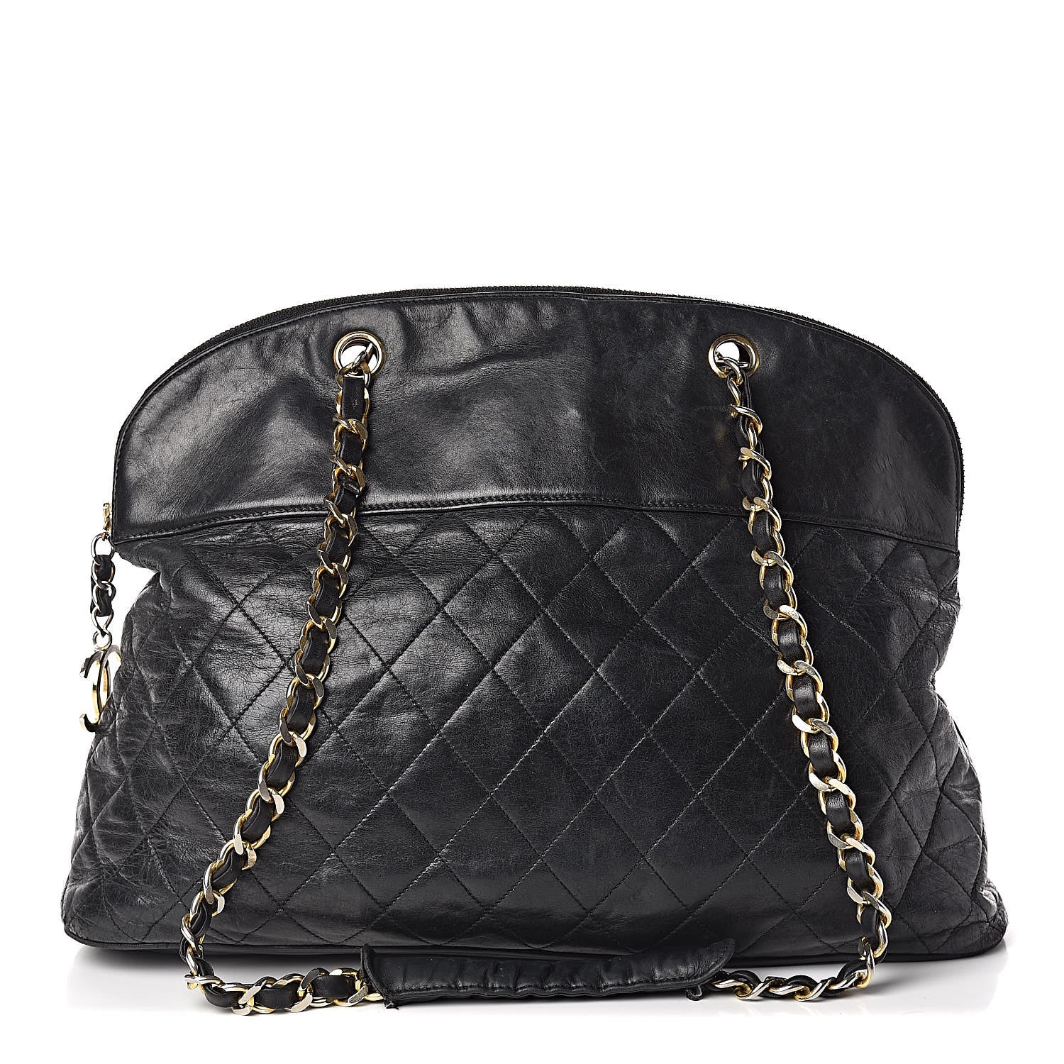 Chanel Lambskin Quilted Shoulder Bag Black 1 of 10