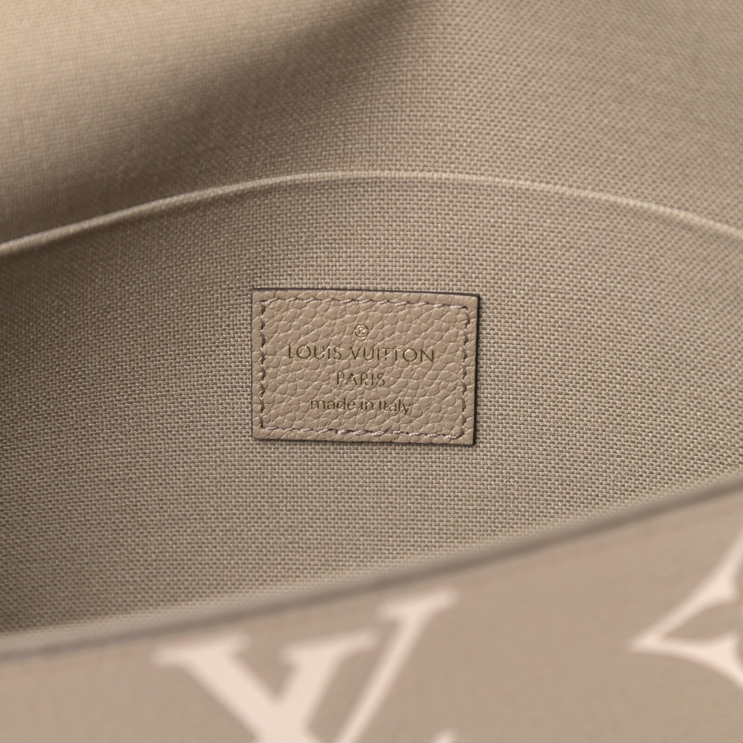 Louis Vuitton Empreinte Monogram Giant Felicie Pochette Tourterelle Creme 8 of 12