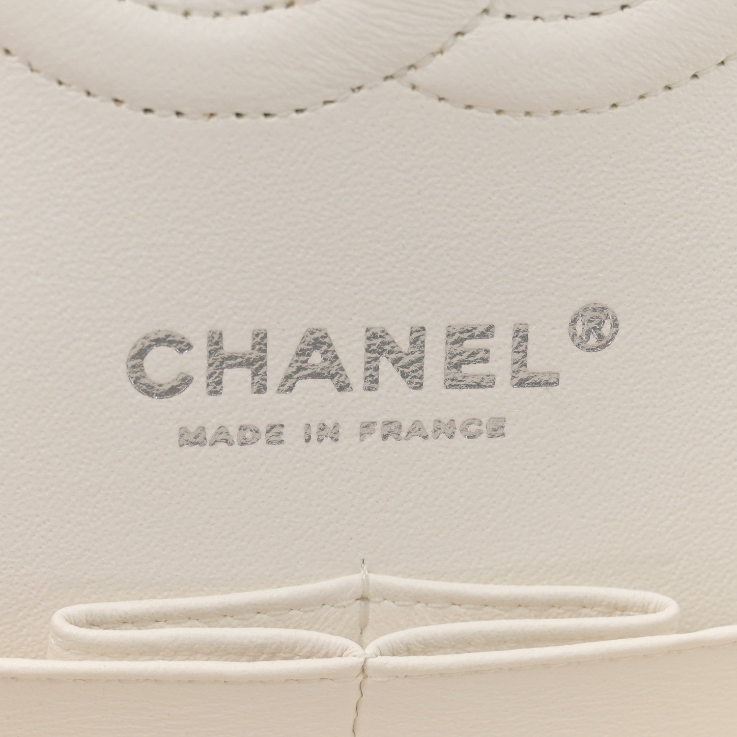 Chanel Caviar Quilted Medium Double Flap White 6 of 11