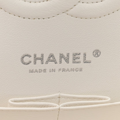 Chanel Caviar Quilted Medium Double Flap White 6 of 11