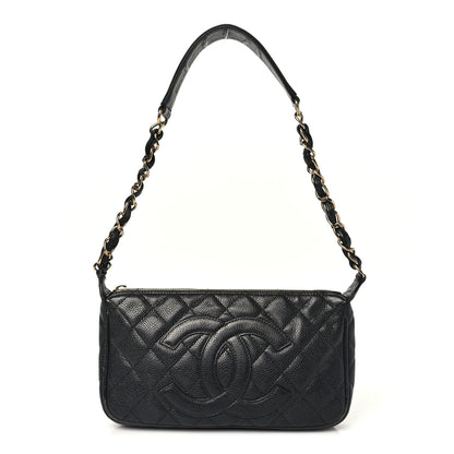 Chanel Caviar Quilted CC Shoulder Bag Black 1 of 11
