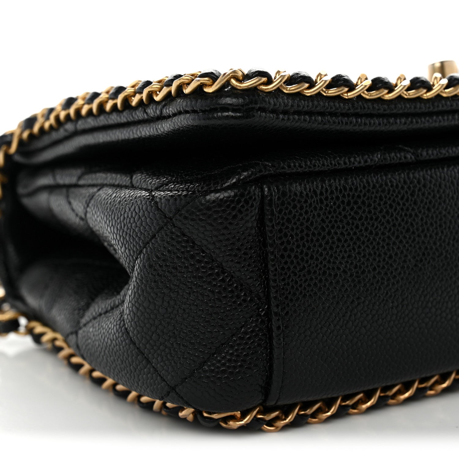 Chanel Caviar Quilted Mini Never Ending Chain Flap Black 9 of 11