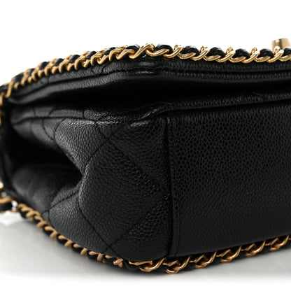 Chanel Caviar Quilted Mini Never Ending Chain Flap Black 9 of 11